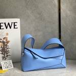 Replica Loewe Puzzle Hobo bag in nappa calfskin - Blue