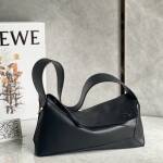 Replica Loewe Puzzle Hobo bag in nappa calfskin - Black