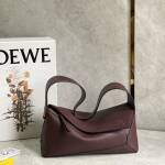 Replica Loewe Puzzle Hobo bag in nappa calfskin - Dark Red