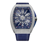 FRANCK MULLER VANGUARD V 45 SC DT D Yachting Crazy Hours (OG.BL) replica watches - Blue