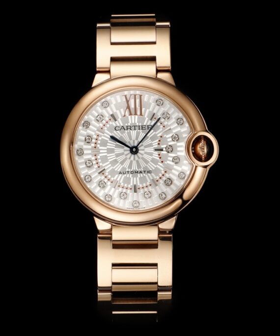 CARTIER Rose Gold Ballon Bleu de Cartier Watch 36mm Replica